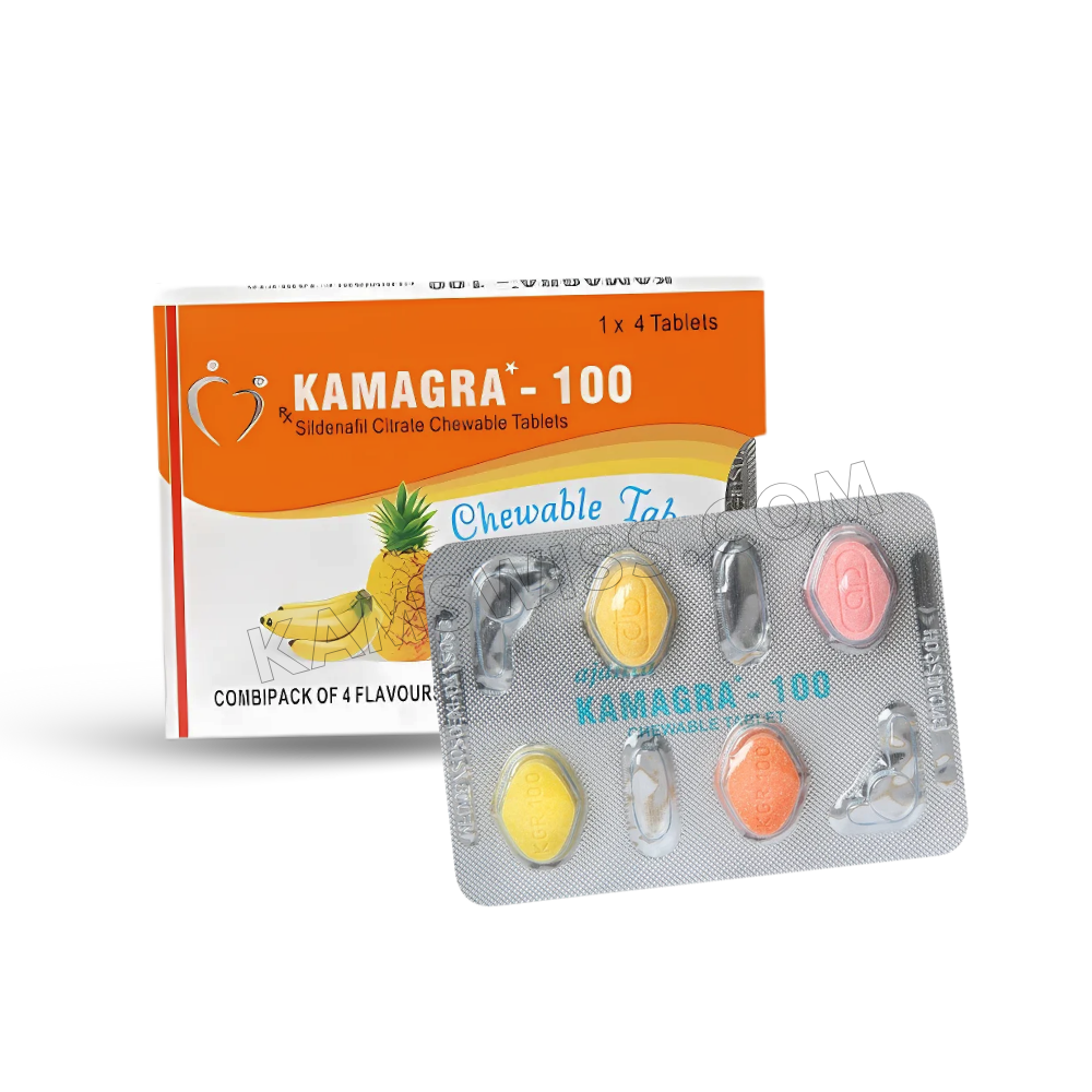 Kamagra Chewable Tabletten 100mg (Sildenafil)