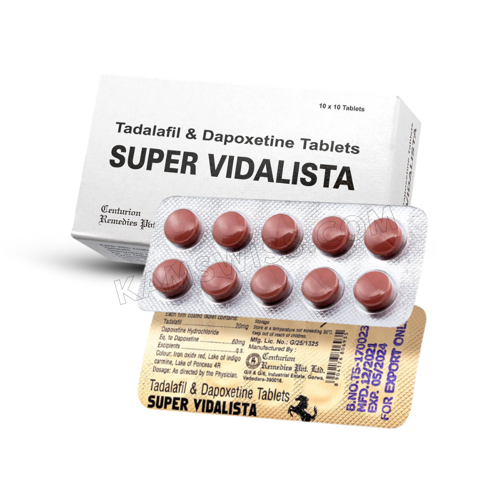 Super Vidalista Tabletten (Tadalafil und Dapoxetine)